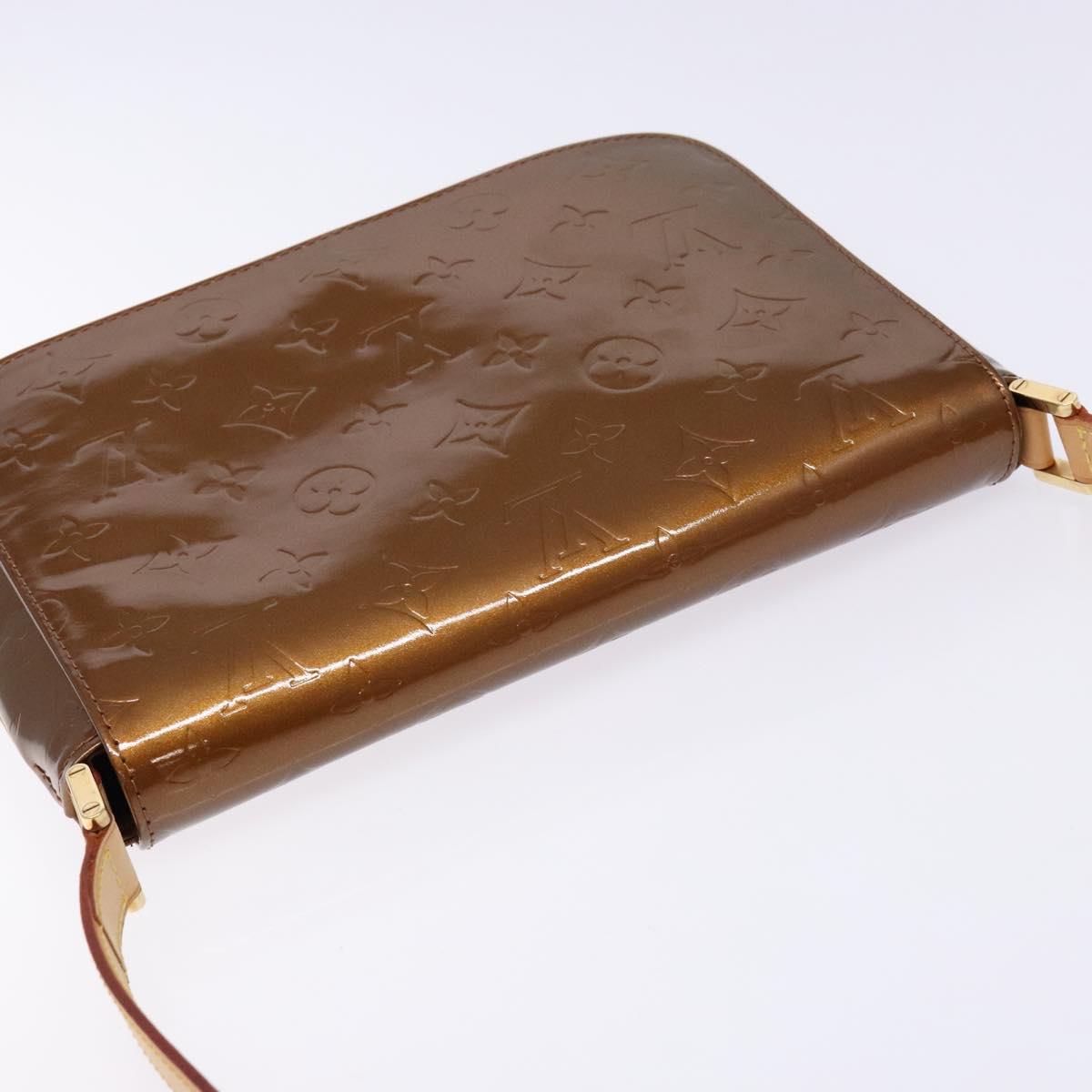 LOUIS VUITTON Monogram Vernis Thompson Street Bag Bronze M91124 LV Auth BA5450