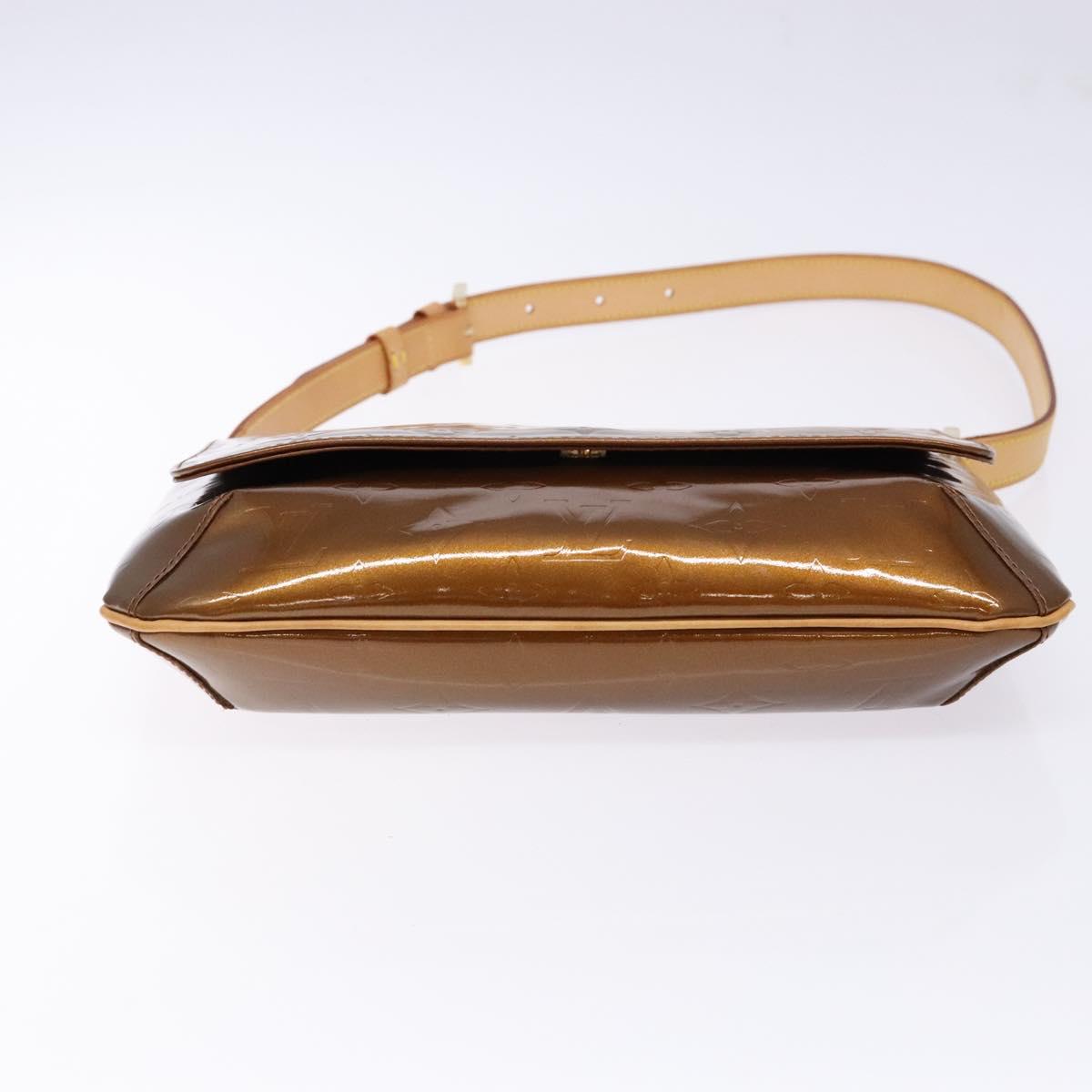 LOUIS VUITTON Monogram Vernis Thompson Street Bag Bronze M91124 LV Auth BA5450