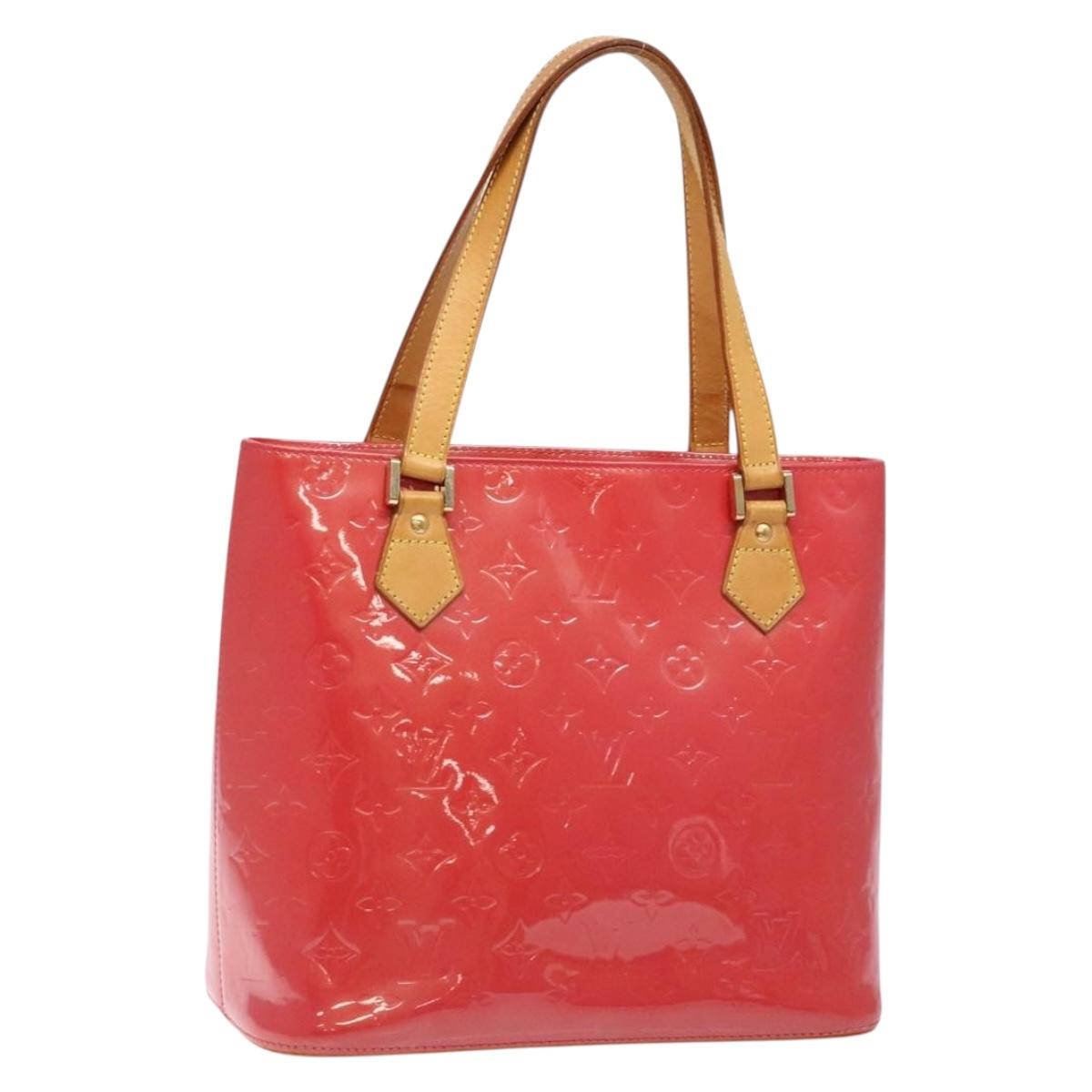 LOUIS VUITTON Monogram Vernis Houston Hand Bag Fran Boise M9135F LV Auth BA5461