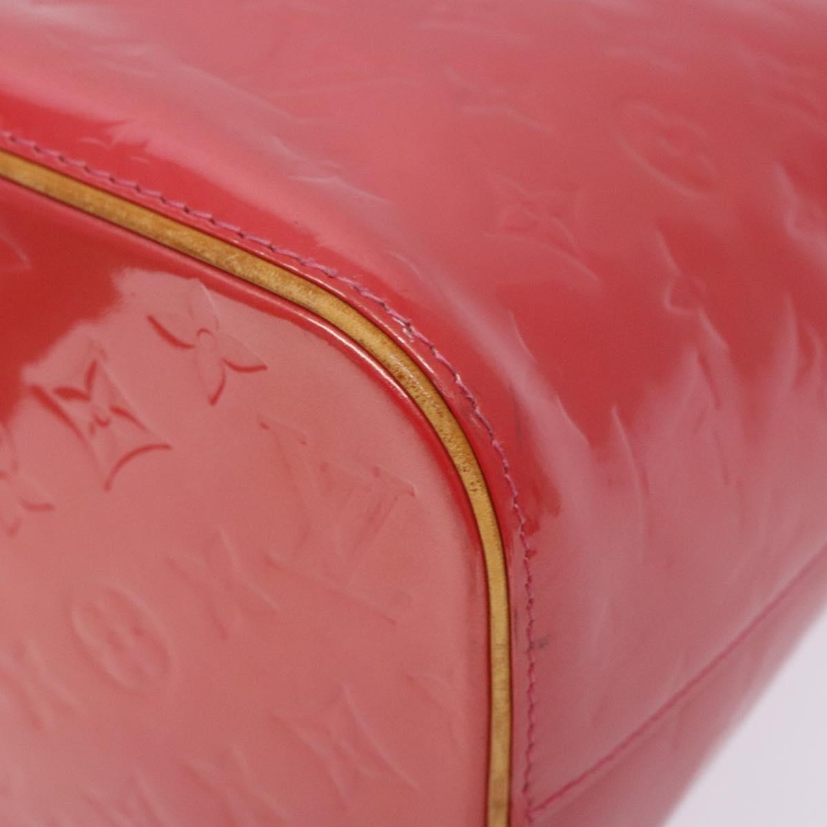 LOUIS VUITTON Monogram Vernis Houston Hand Bag Fran Boise M9135F LV Auth BA5461