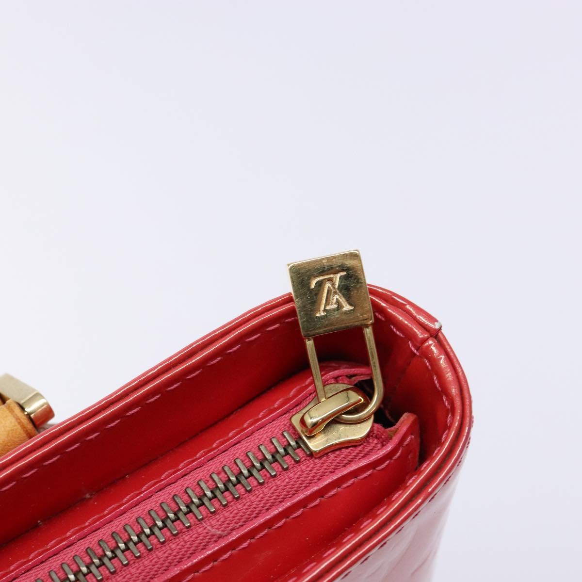 LOUIS VUITTON Monogram Vernis Houston Hand Bag Fran Boise M9135F LV Auth BA5461