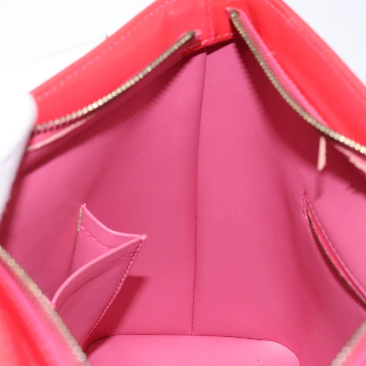 LOUIS VUITTON Monogram Vernis Houston Hand Bag Fran Boise M9135F LV Auth BA5461
