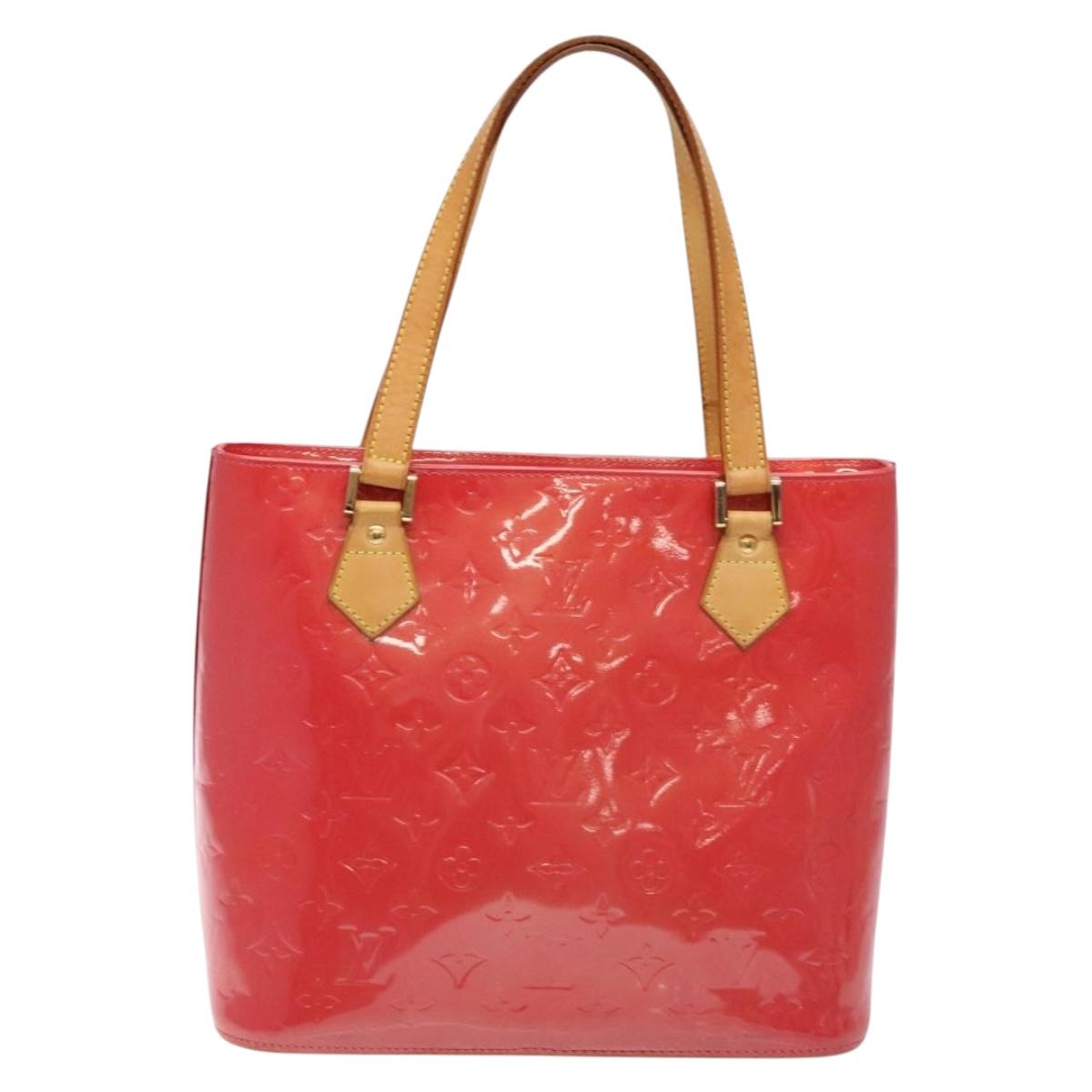 LOUIS VUITTON Monogram Vernis Houston Hand Bag Fran Boise M9135F LV Auth BA5461