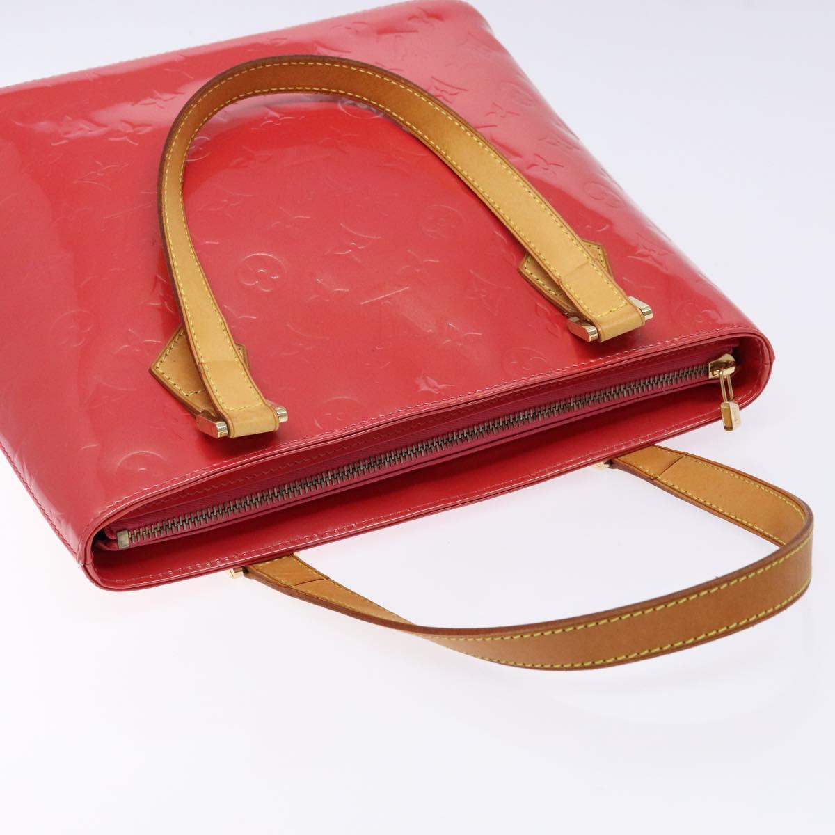 LOUIS VUITTON Monogram Vernis Houston Hand Bag Fran Boise M9135F LV Auth BA5461