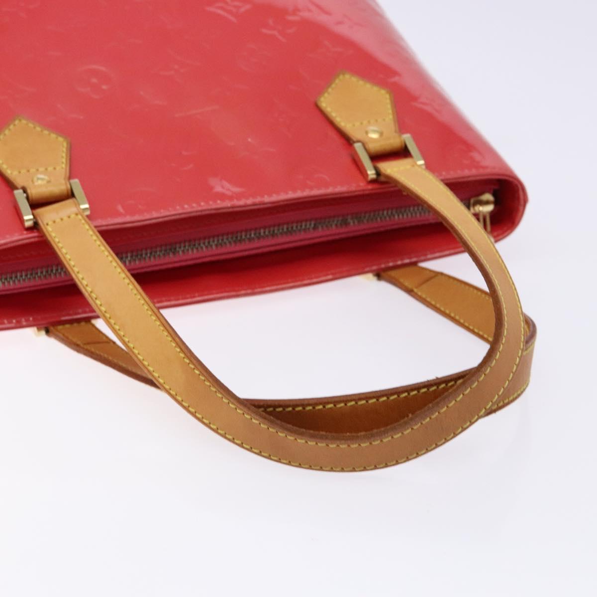 LOUIS VUITTON Monogram Vernis Houston Hand Bag Fran Boise M9135F LV Auth BA5461