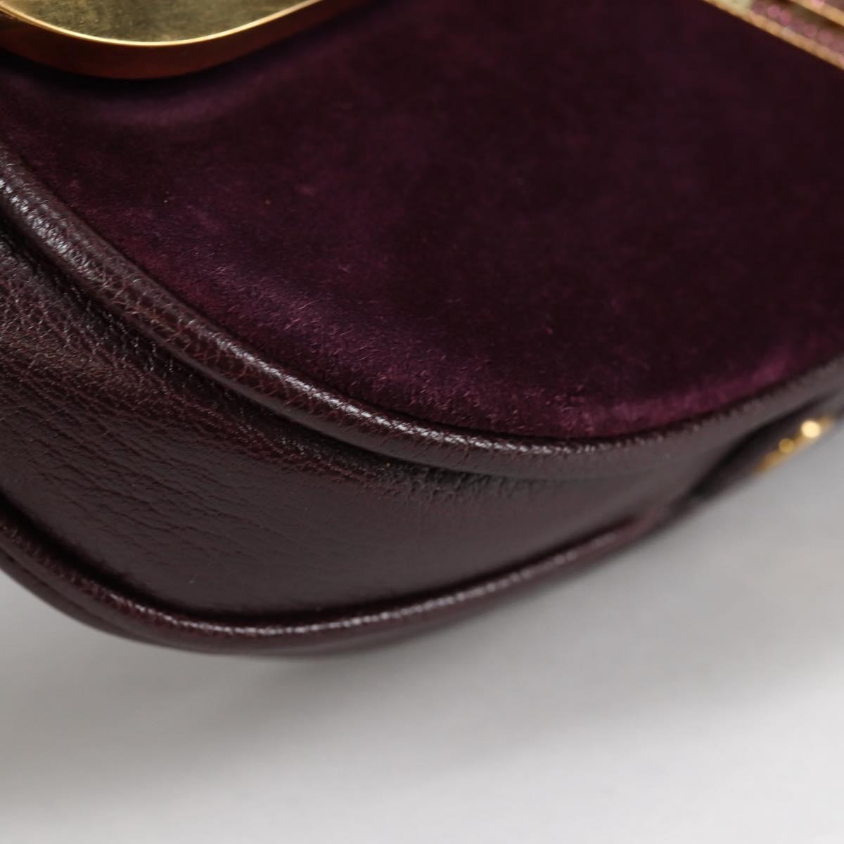 LOUIS VUITTON 2011S/S Avant Garde Pochette Bag Leather M97092 LV Auth BA5478V