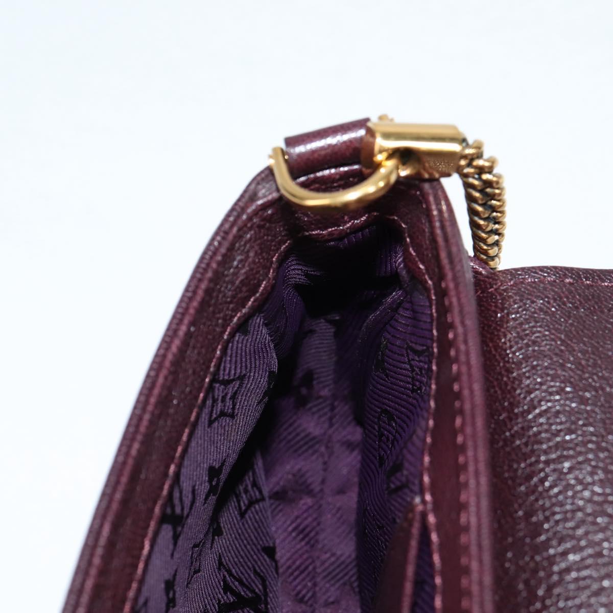 LOUIS VUITTON 2011S/S Avant Garde Pochette Bag Leather M97092 LV Auth BA5478V