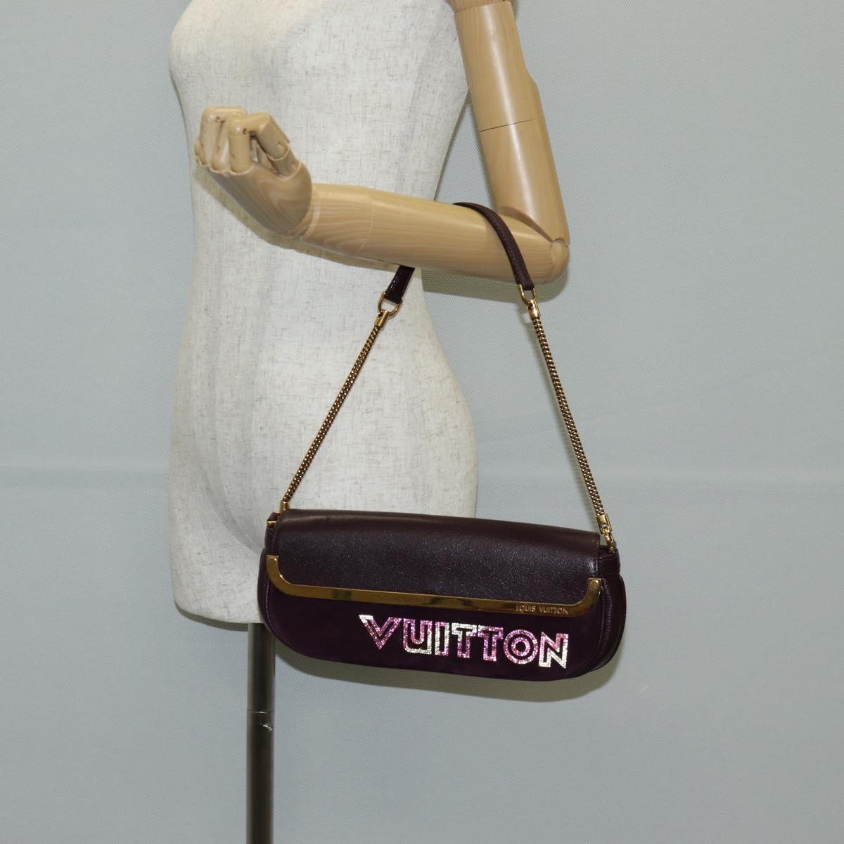 LOUIS VUITTON 2011S/S Avant Garde Pochette Bag Leather M97092 LV Auth BA5478V