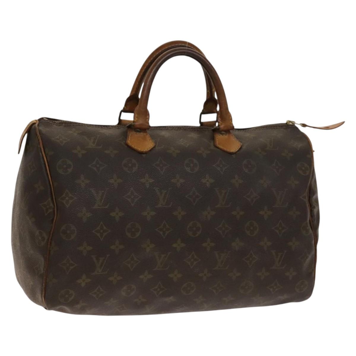 LOUIS VUITTON Monogram Speedy 35 Hand Bag Vintage M41524 LV Auth BA5479