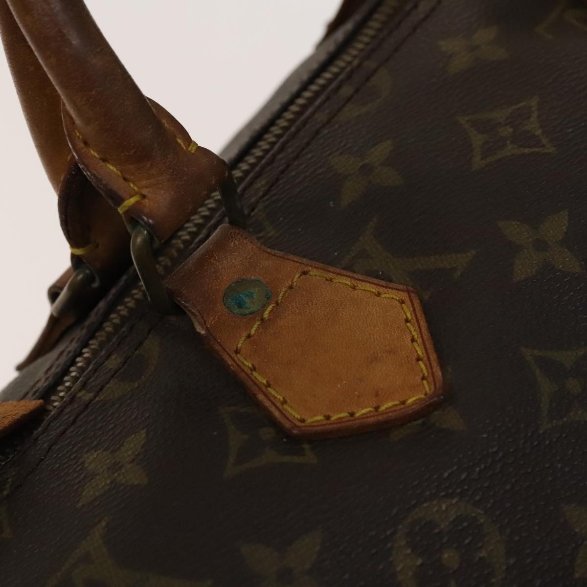 LOUIS VUITTON Monogram Speedy 35 Hand Bag Vintage M41524 LV Auth BA5479