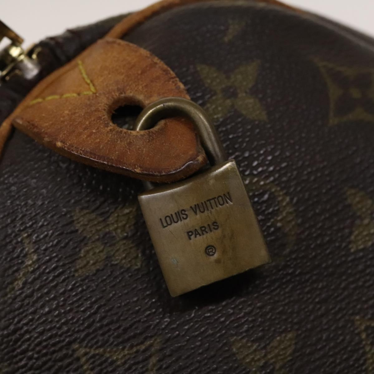 LOUIS VUITTON Monogram Speedy 35 Hand Bag Vintage M41524 LV Auth BA5479