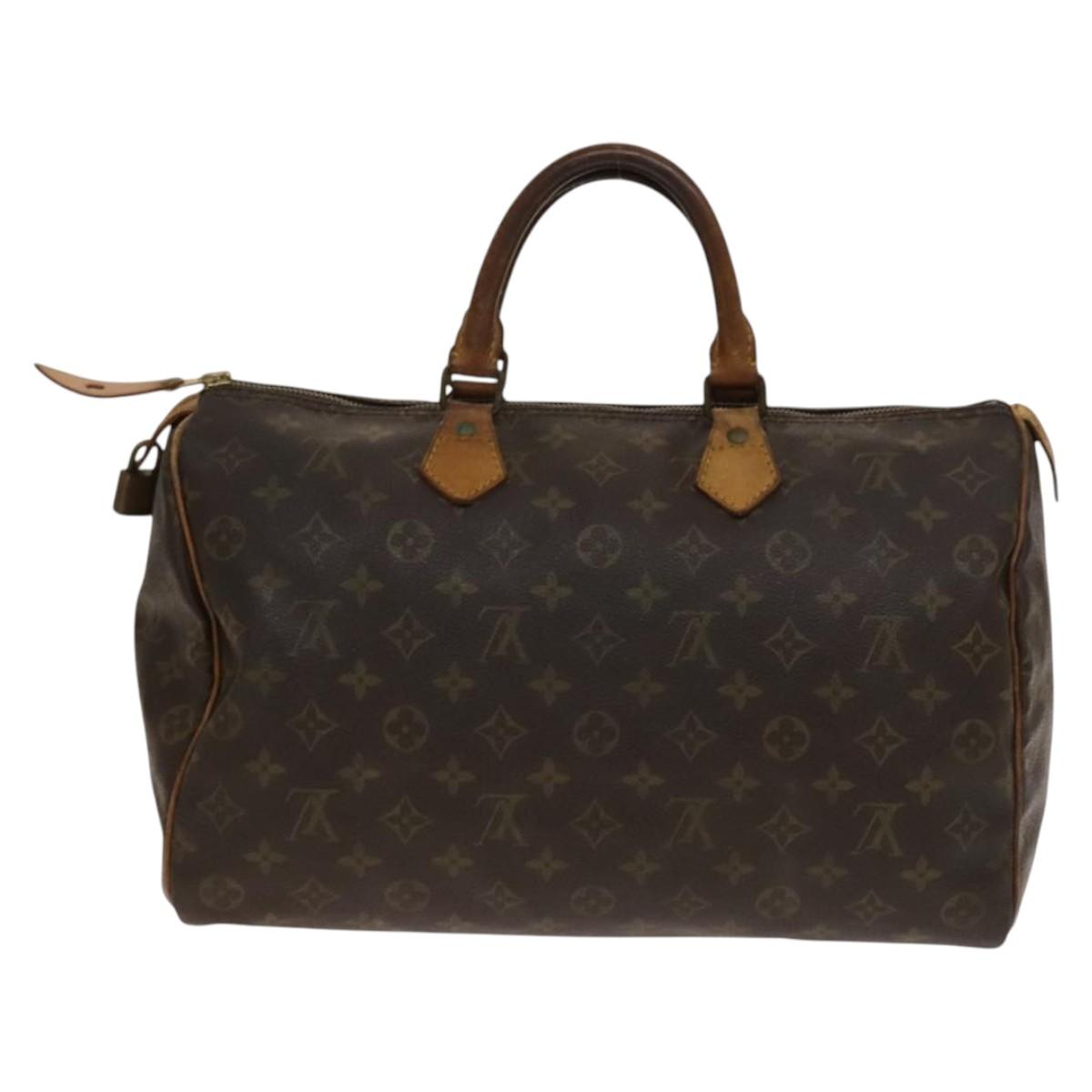 LOUIS VUITTON Monogram Speedy 35 Hand Bag Vintage M41524 LV Auth BA5479