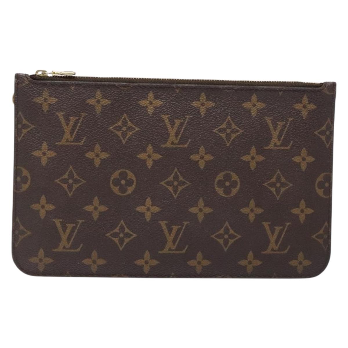 LOUIS VUITTON Monogram Neverfull MM Pouch Accessory Pouch LV Auth BA5482