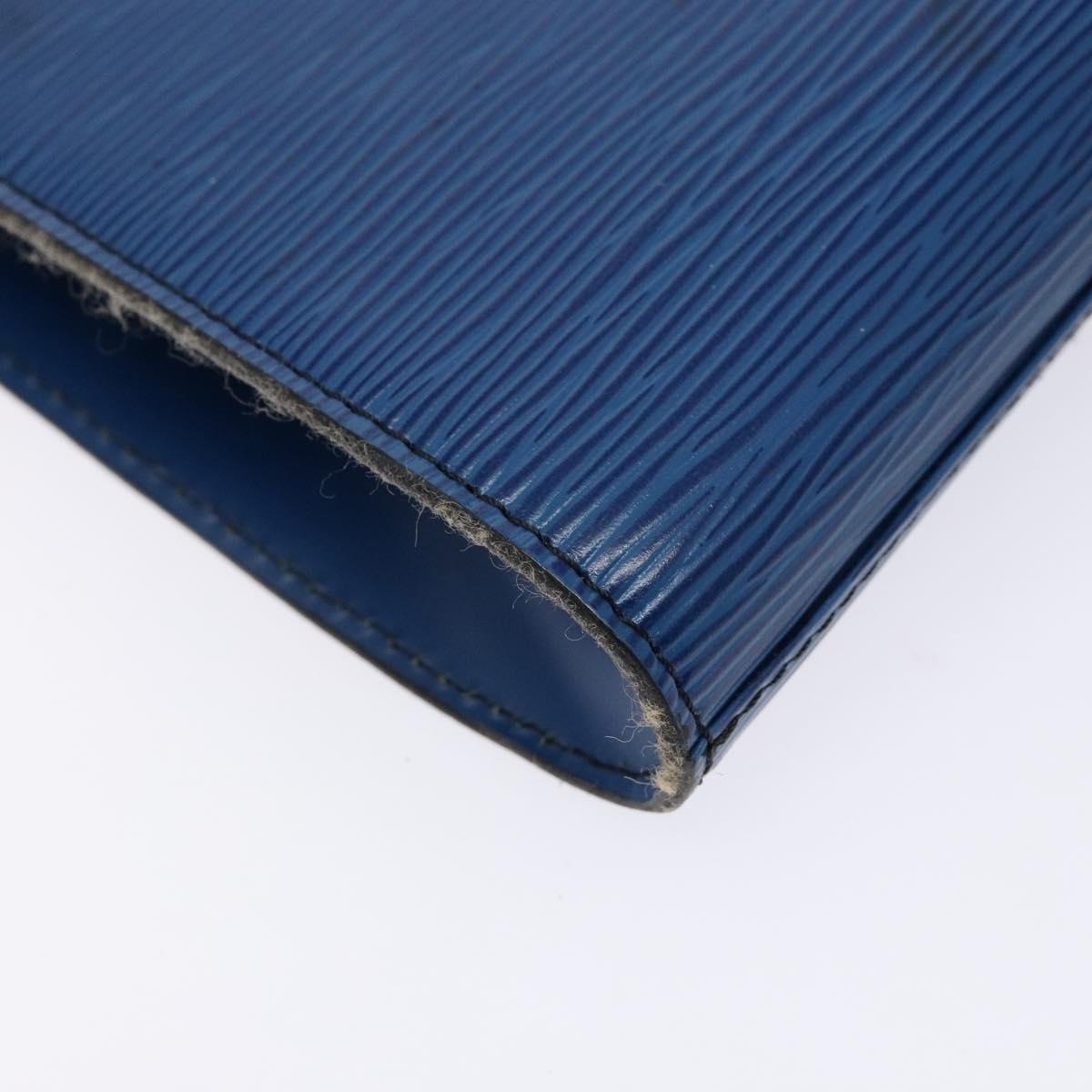 LOUIS VUITTON Epi Art Deco Clutch Bag Blue M52635 LV Auth BA5485