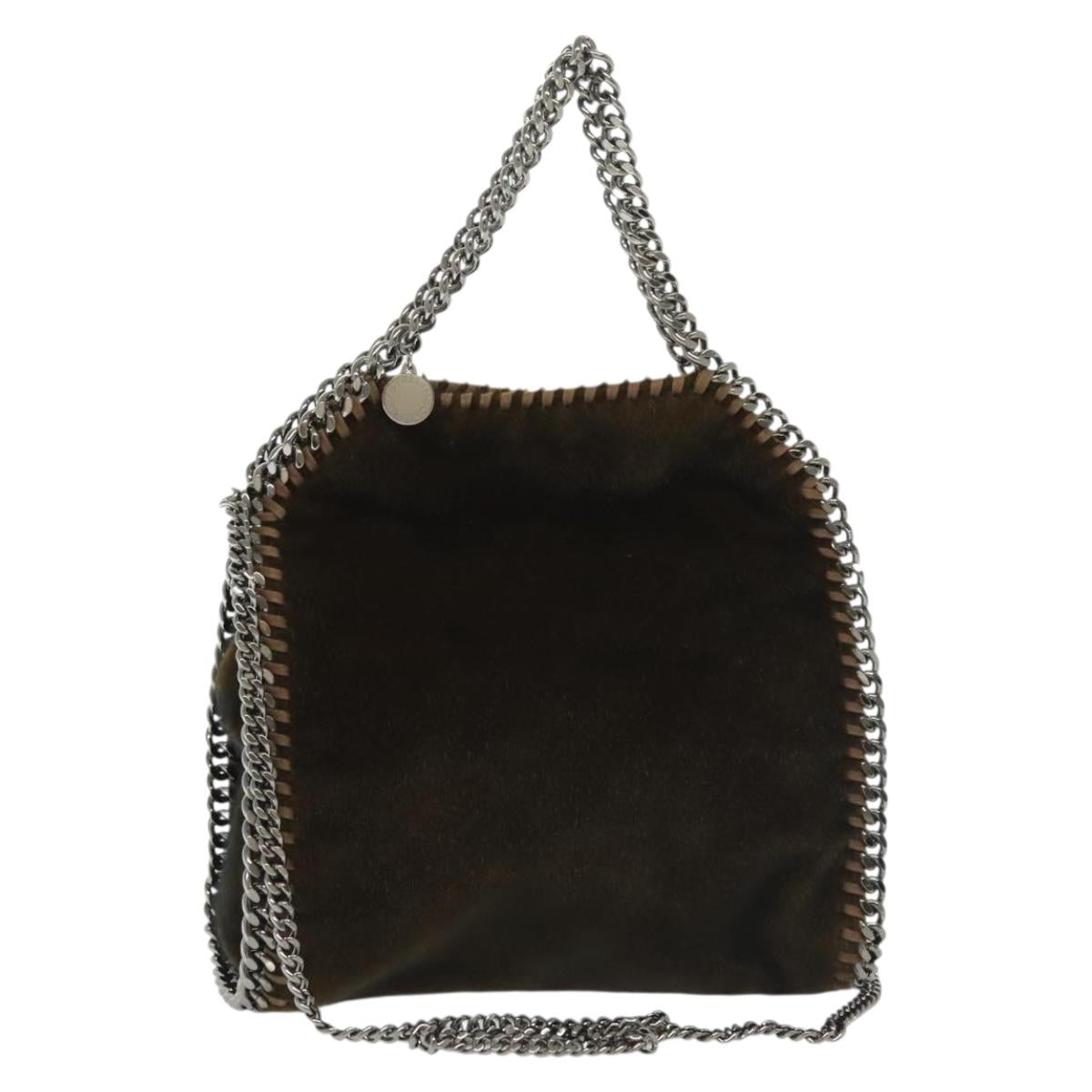 Stella MacCartney Falabella Chain Bag Fake Fur 2way Brown 371223 Auth BA5495