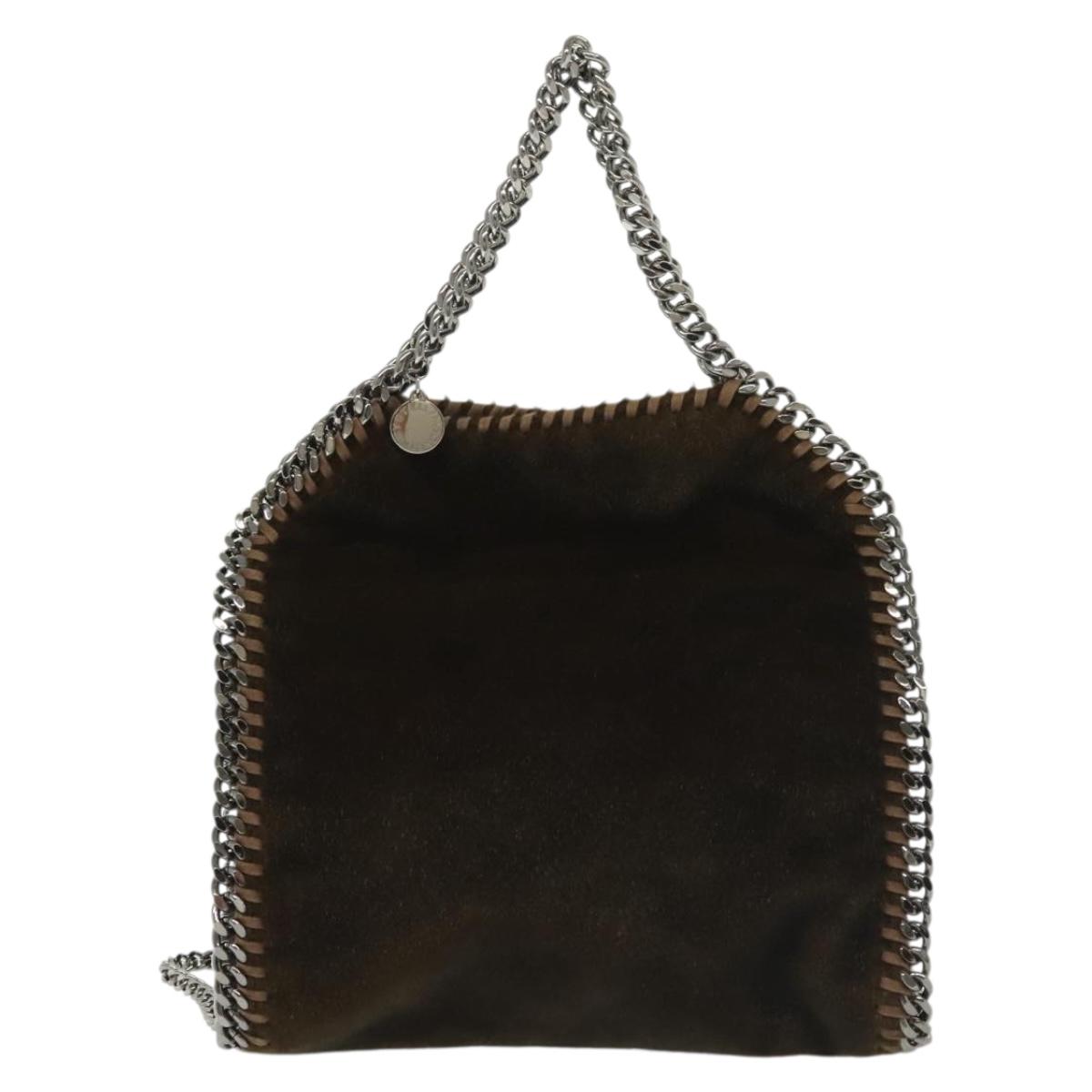 Stella MacCartney Falabella Chain Bag Fake Fur 2way Brown 371223 Auth BA5495