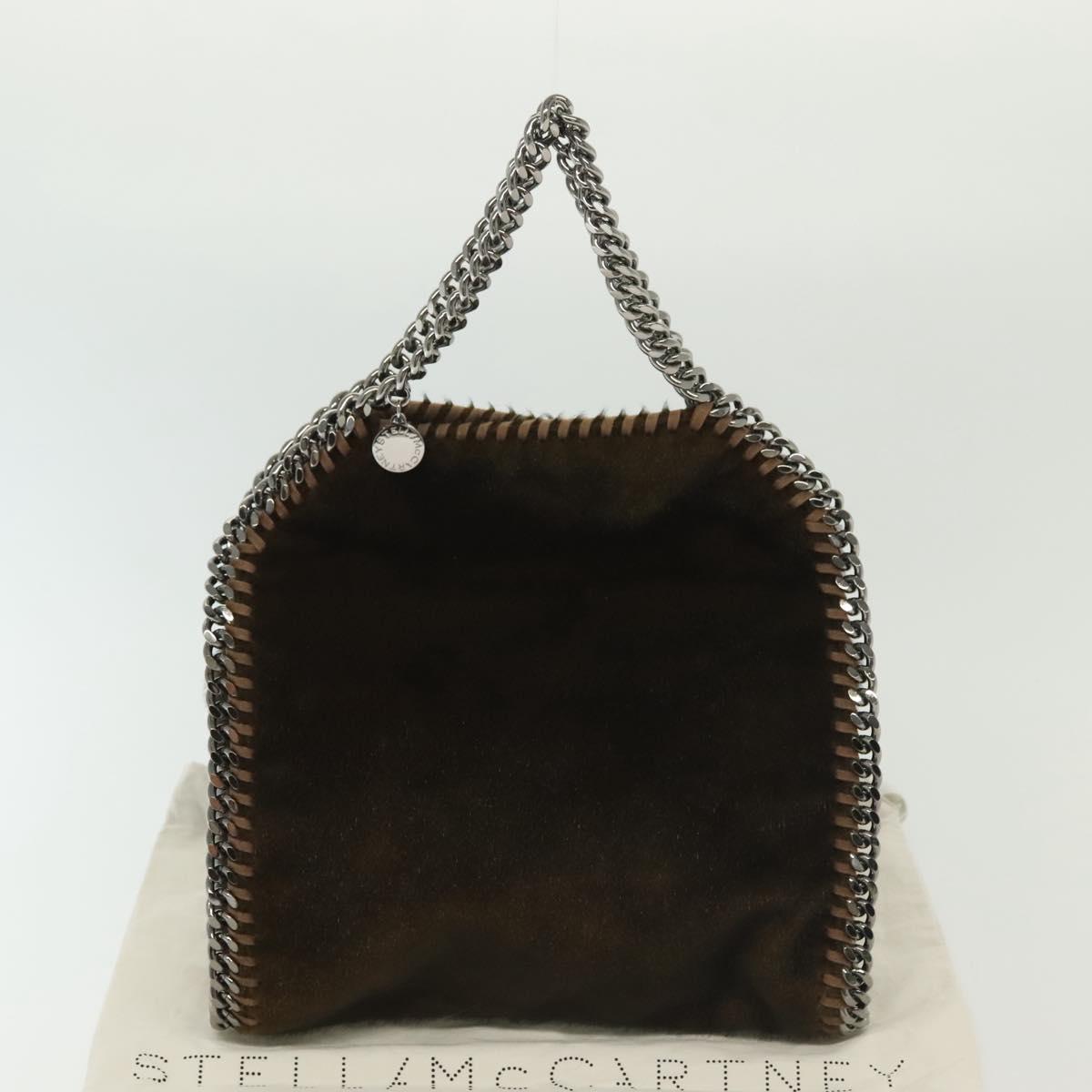 Stella MacCartney Falabella Chain Bag Fake Fur 2way Brown 371223 Auth BA5495