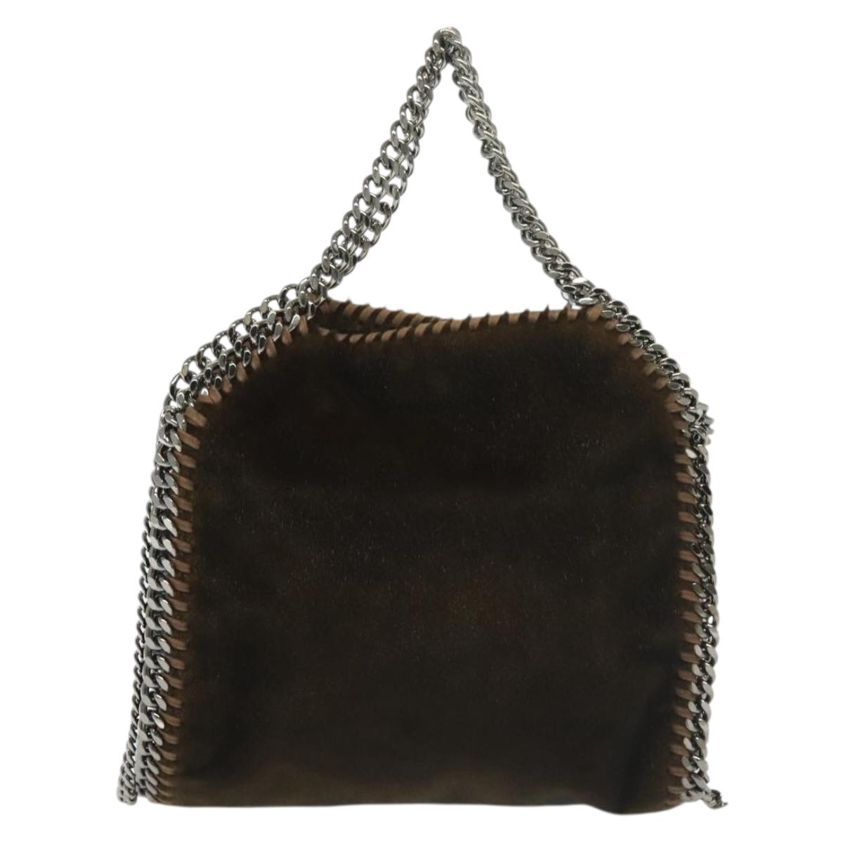 Stella MacCartney Falabella Chain Bag Fake Fur 2way Brown 371223 Auth BA5495