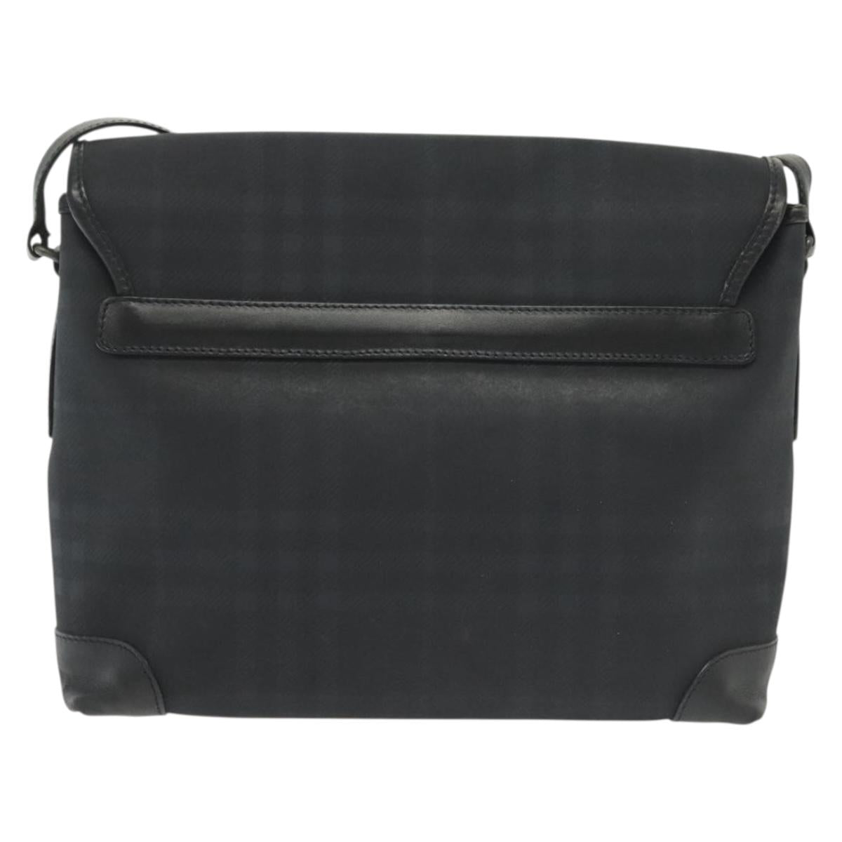 BURBERRY Nova Check Shoulder Bag PVC Navy Auth BA5497