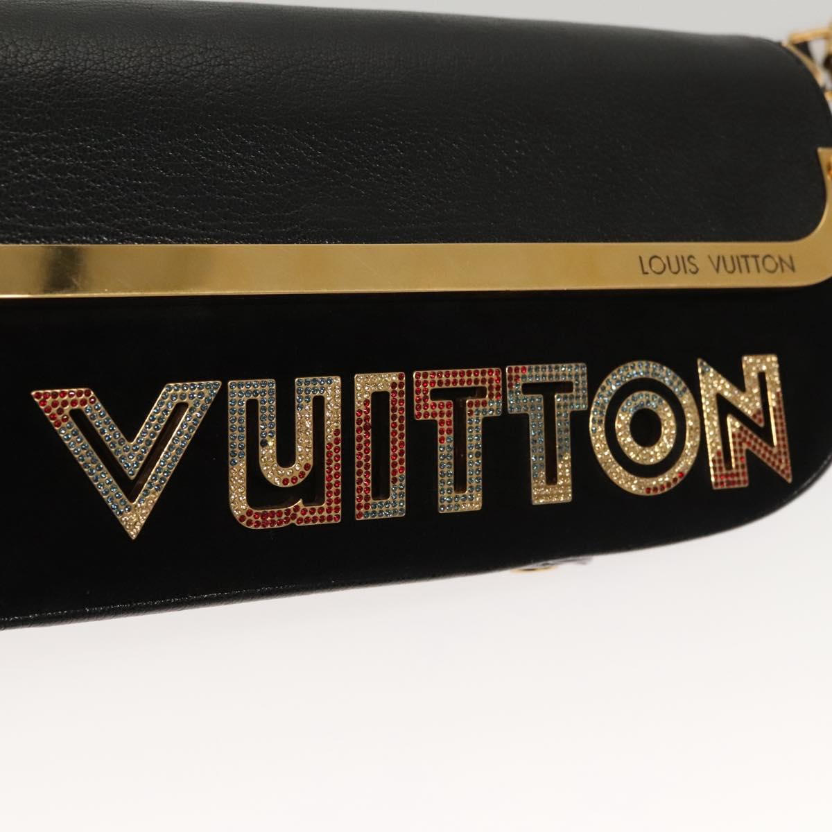LOUIS VUITTON Avant Garde Shoulder Bag Suede Leather Black M97093 LV Auth BA550S