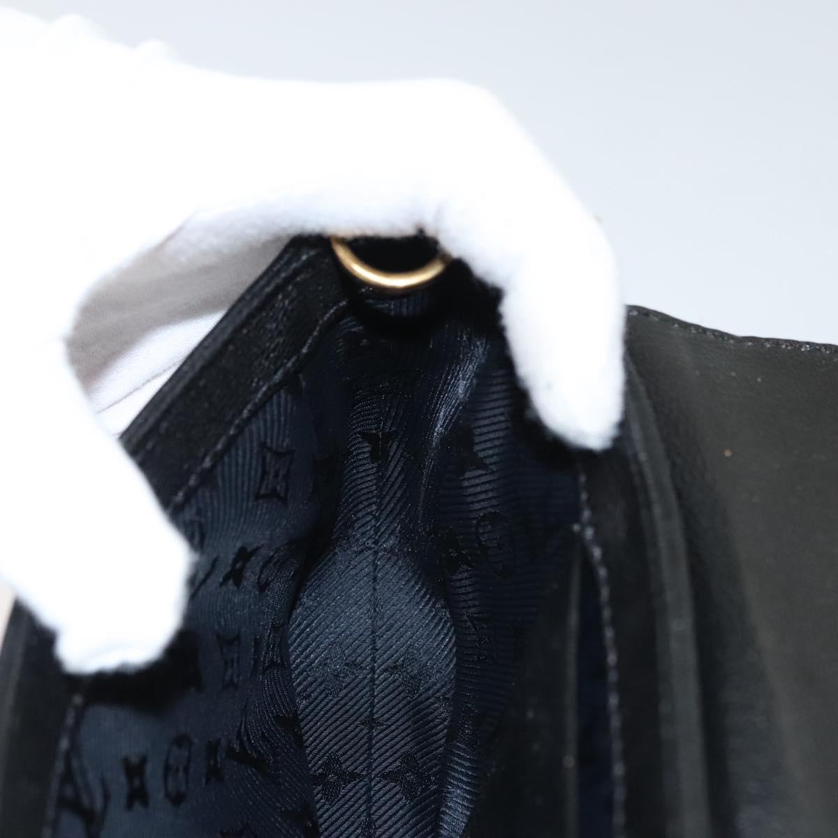 LOUIS VUITTON Avant Garde Shoulder Bag Suede Leather Black M97093 LV Auth BA550S