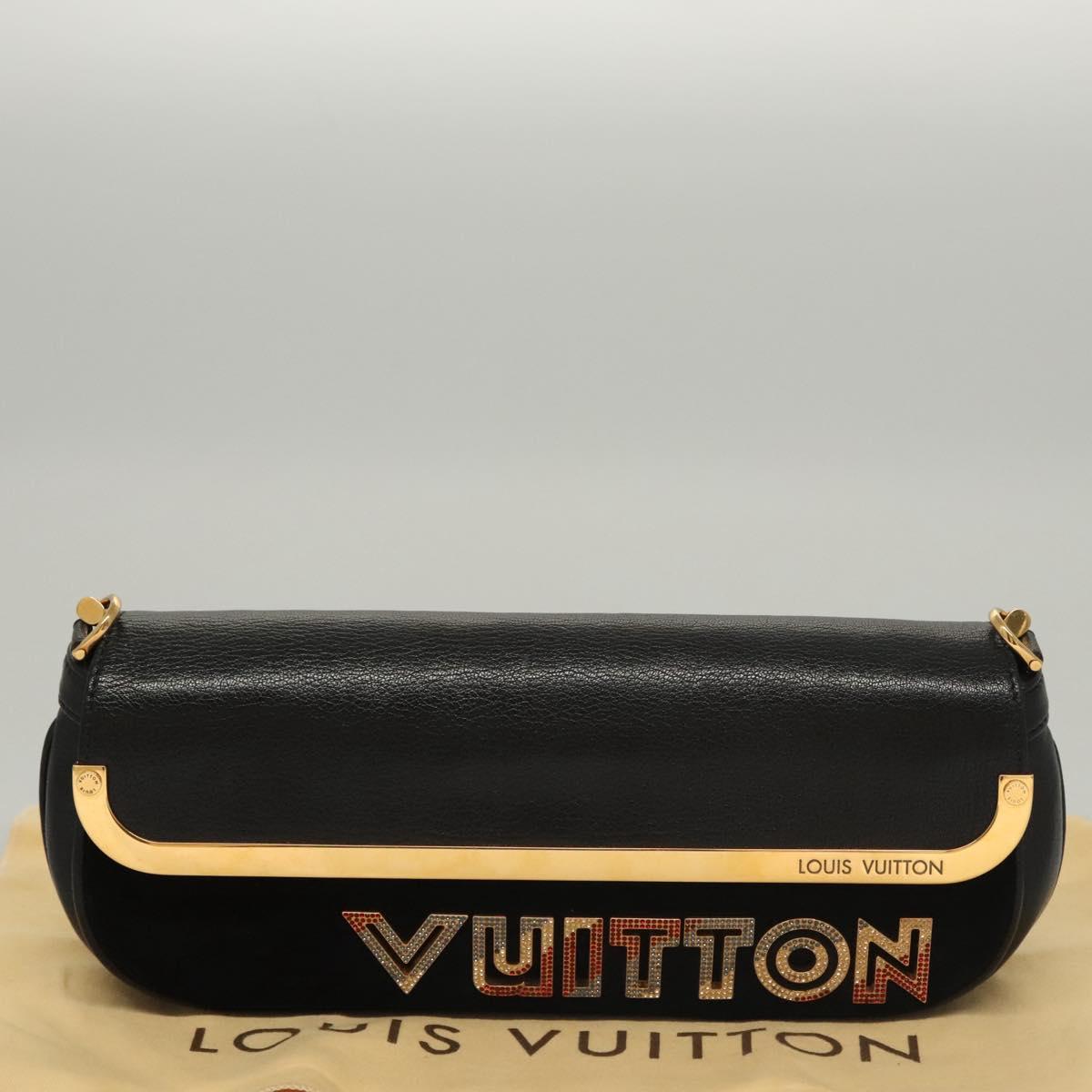 LOUIS VUITTON Avant Garde Shoulder Bag Suede Leather Black M97093 LV Auth BA550S