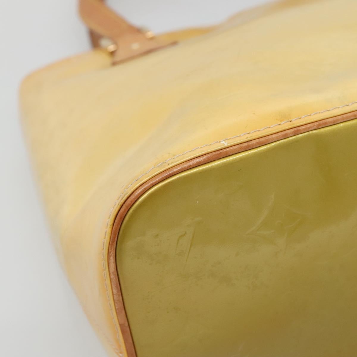 LOUIS VUITTON Monogram Vernis Houston Hand Bag Gris M91053 LV Auth BA5516