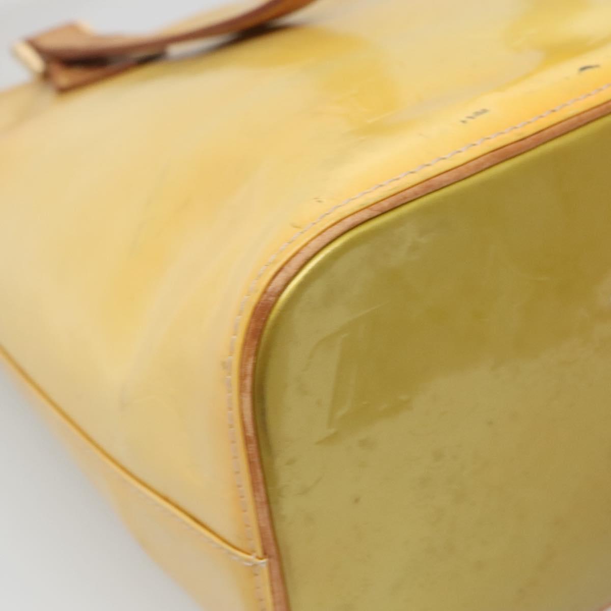 LOUIS VUITTON Monogram Vernis Houston Hand Bag Gris M91053 LV Auth BA5516