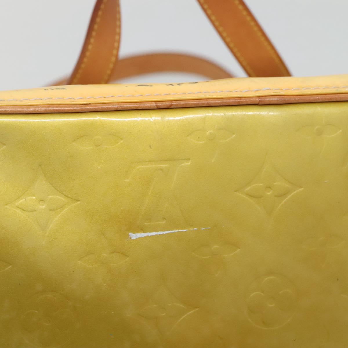 LOUIS VUITTON Monogram Vernis Houston Hand Bag Gris M91053 LV Auth BA5516