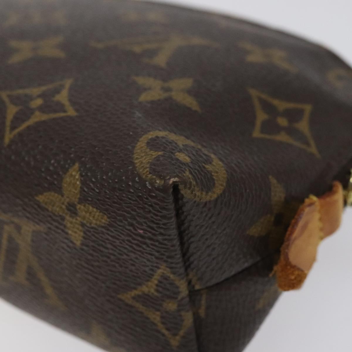LOUIS VUITTON Monogram Pochette Cosmetic PM Cosmetic Pouch M47515 LV Auth BA552