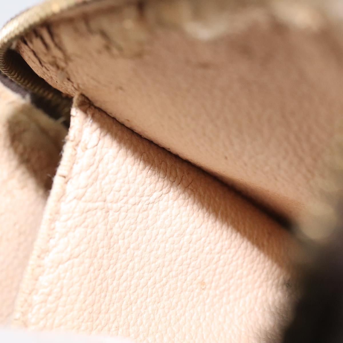 LOUIS VUITTON Monogram Pochette Cosmetic PM Cosmetic Pouch M47515 LV Auth BA552