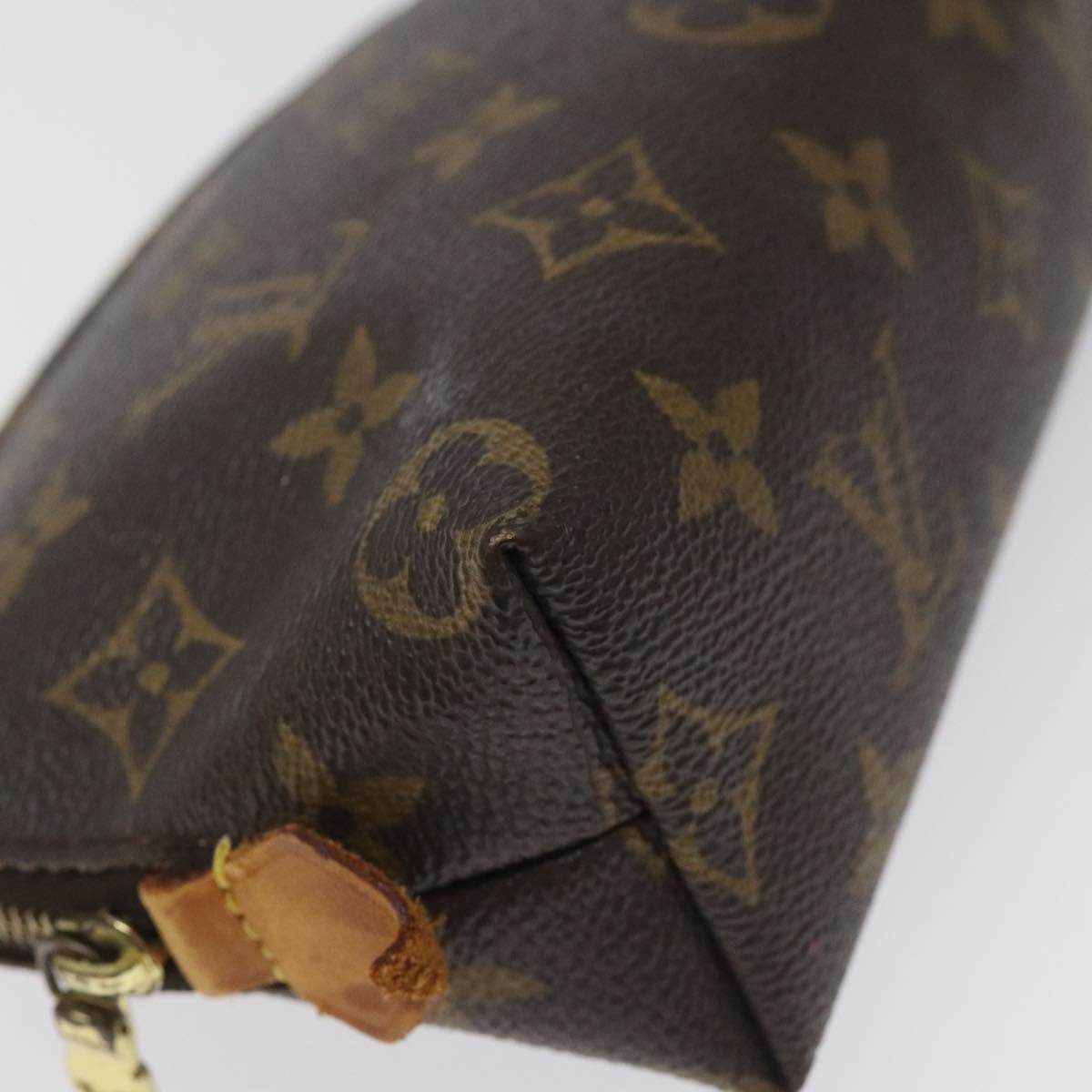 LOUIS VUITTON Monogram Pochette Cosmetic PM Cosmetic Pouch M47515 LV Auth BA552