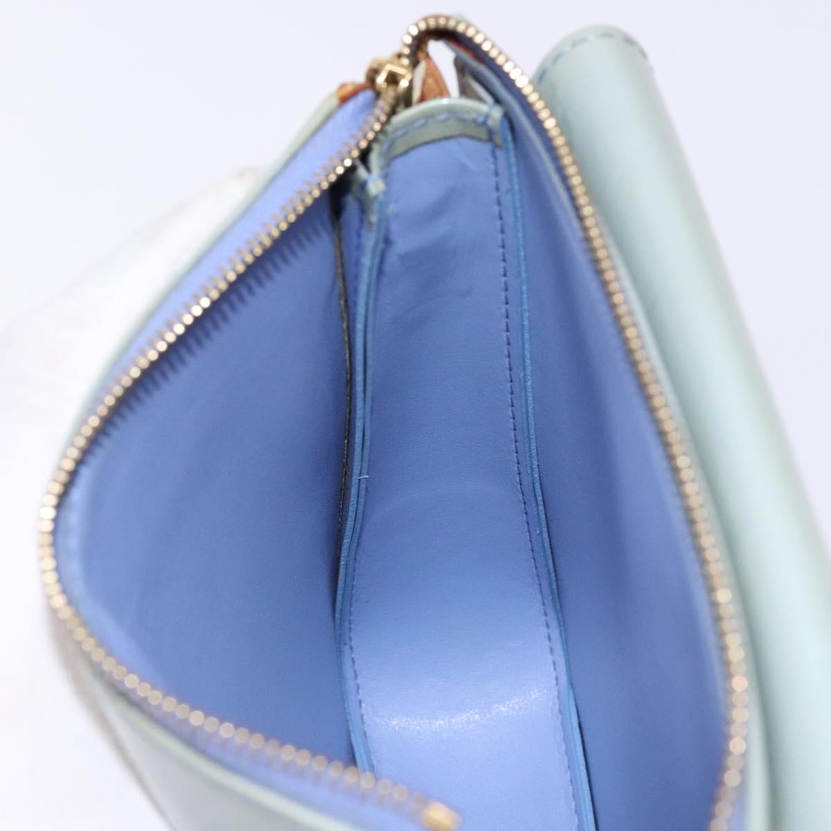 LOUIS VUITTON Monogram Vernis Motto Pouch Lavande M91224 LV Auth BA5520