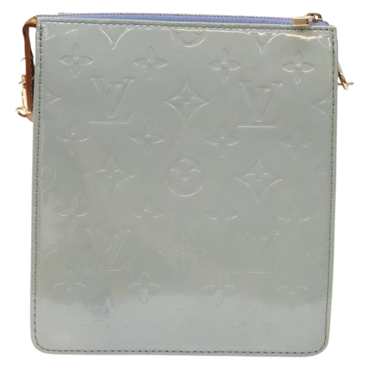 LOUIS VUITTON Monogram Vernis Motto Pouch Lavande M91224 LV Auth BA5520