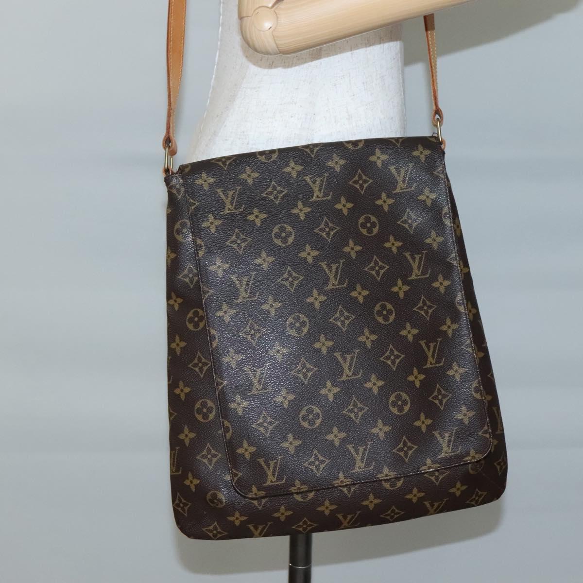 LOUIS VUITTON Monogram Musette Shoulder Bag M51256 LV Auth BA5521