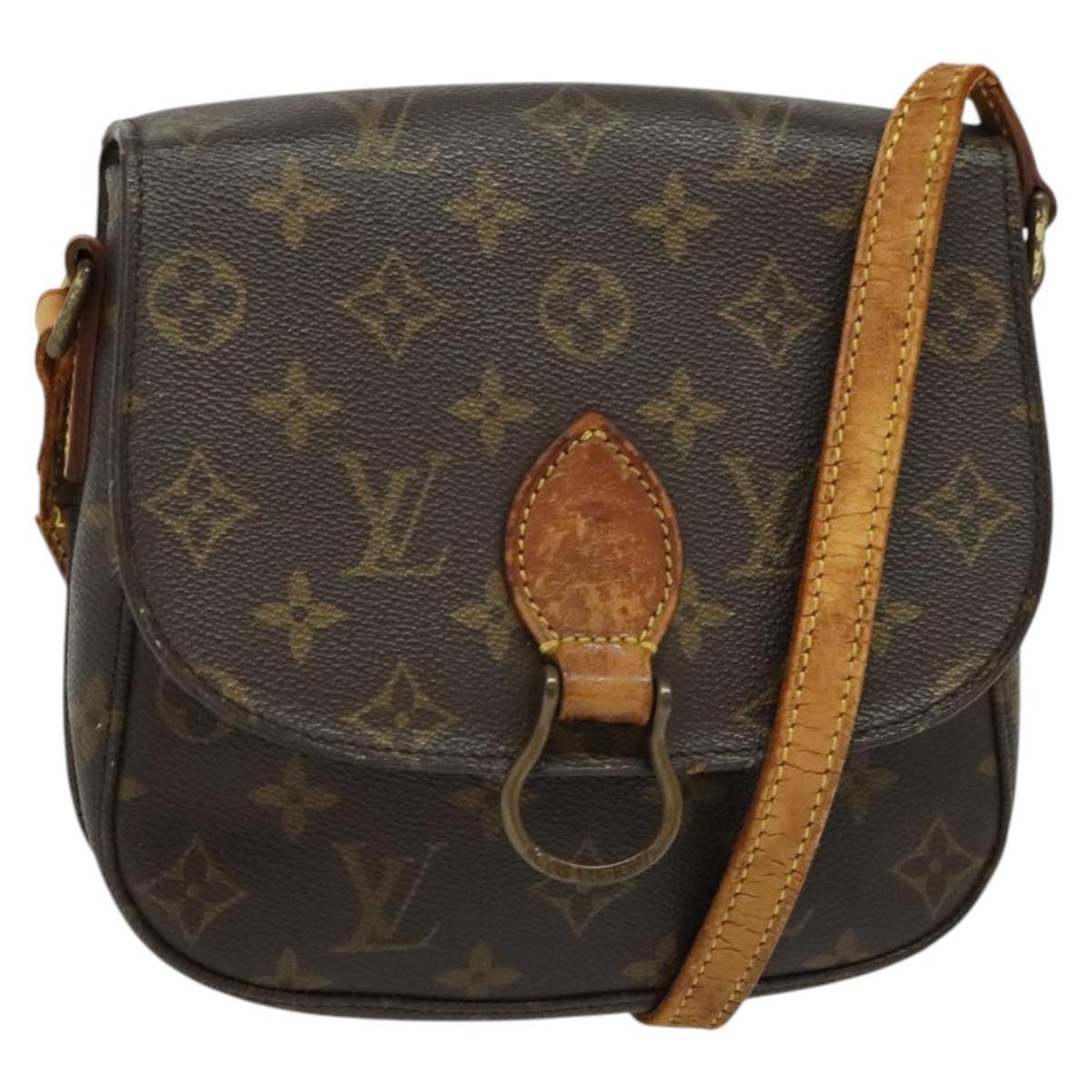 LOUIS VUITTON Monogram Saint Cloud MM Shoulder Bag M51243 LV Auth BA5536
