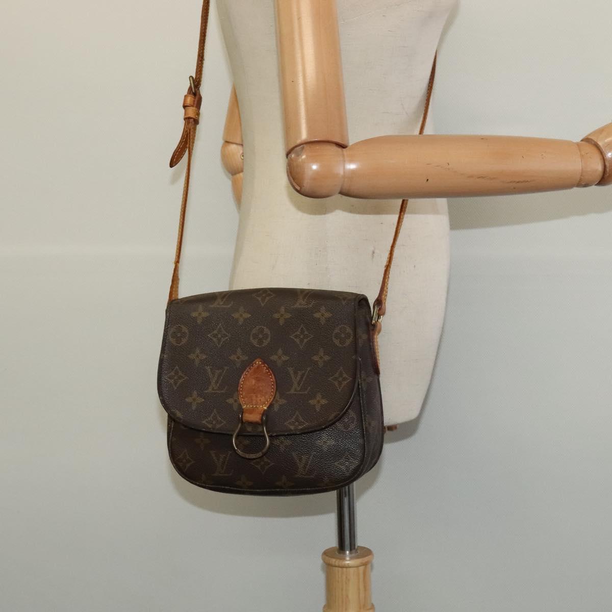 LOUIS VUITTON Monogram Saint Cloud MM Shoulder Bag M51243 LV Auth BA5536