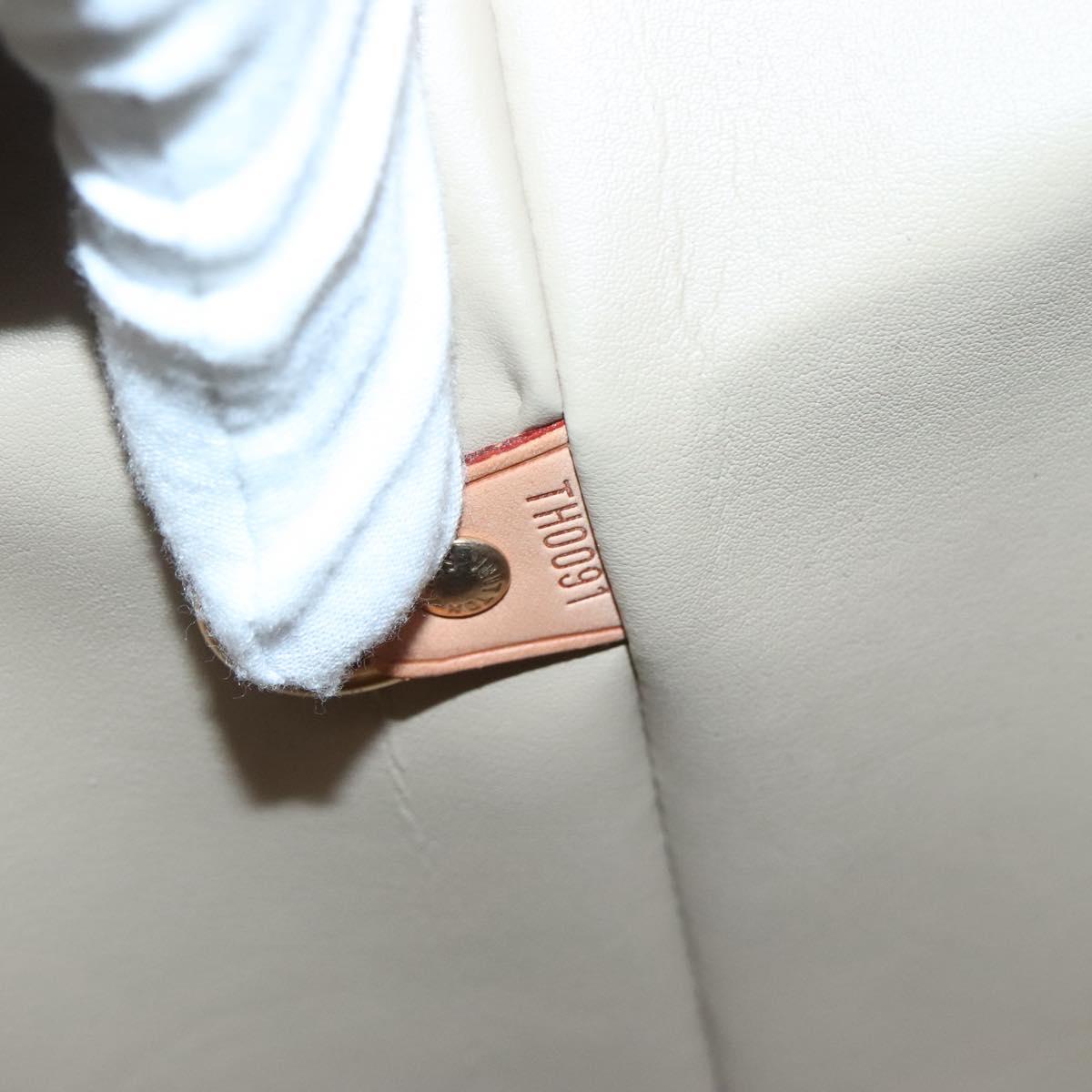 LOUIS VUITTON Monogram Vernis Houston Hand Bag Beige M91004 LV Auth BA5537