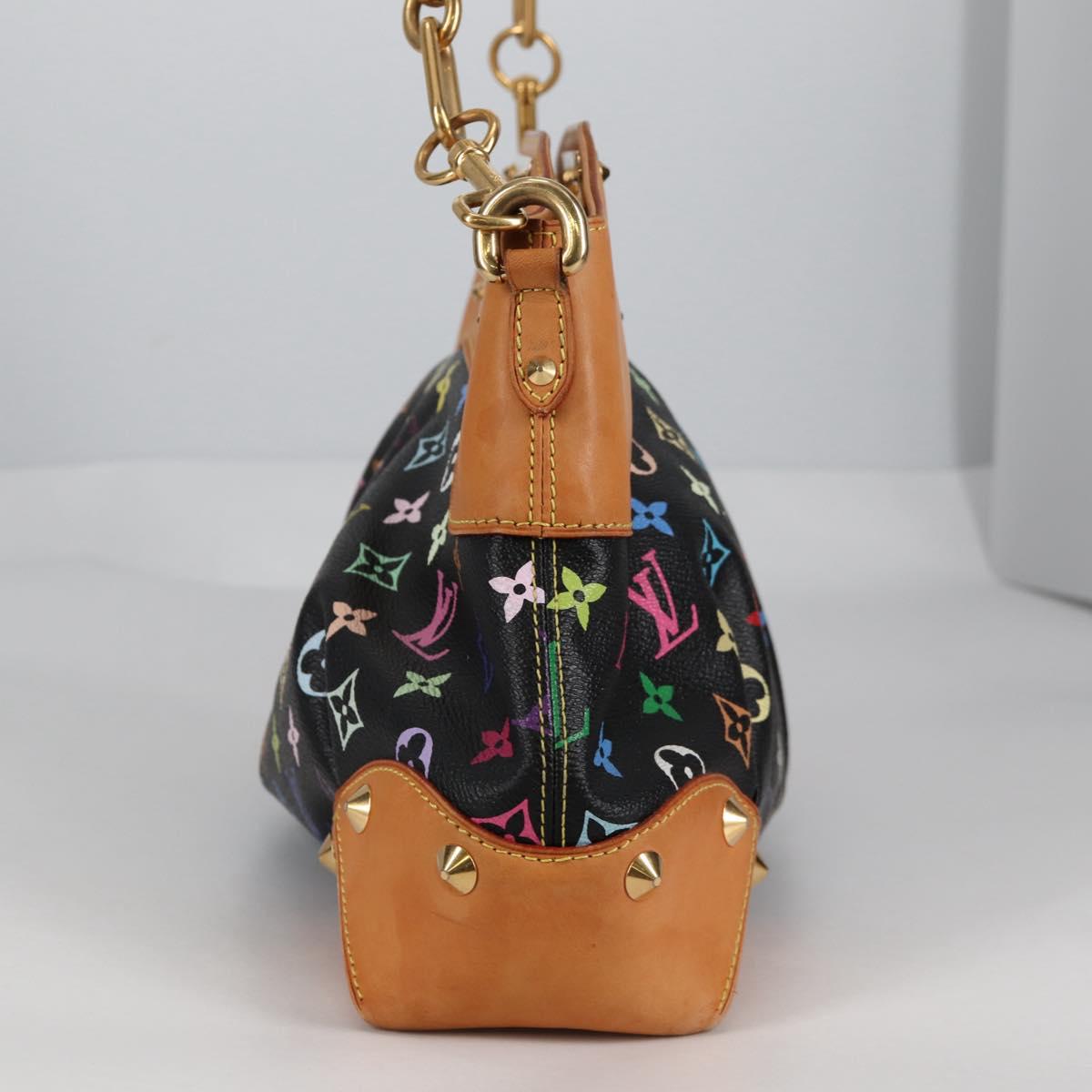 LOUIS VUITTON Monogram Multicolor Judy MM Bag 2Way Black M40256 Auth BA5540A