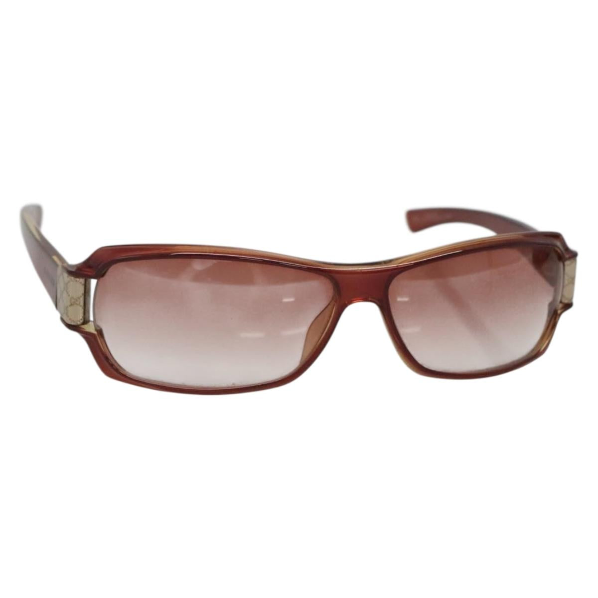 GUCCI Sunglasses plastic Brown Auth BA5565