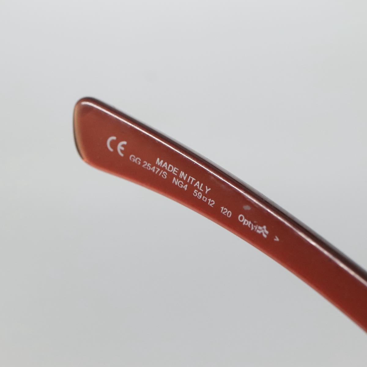 GUCCI Sunglasses plastic Brown Auth BA5565