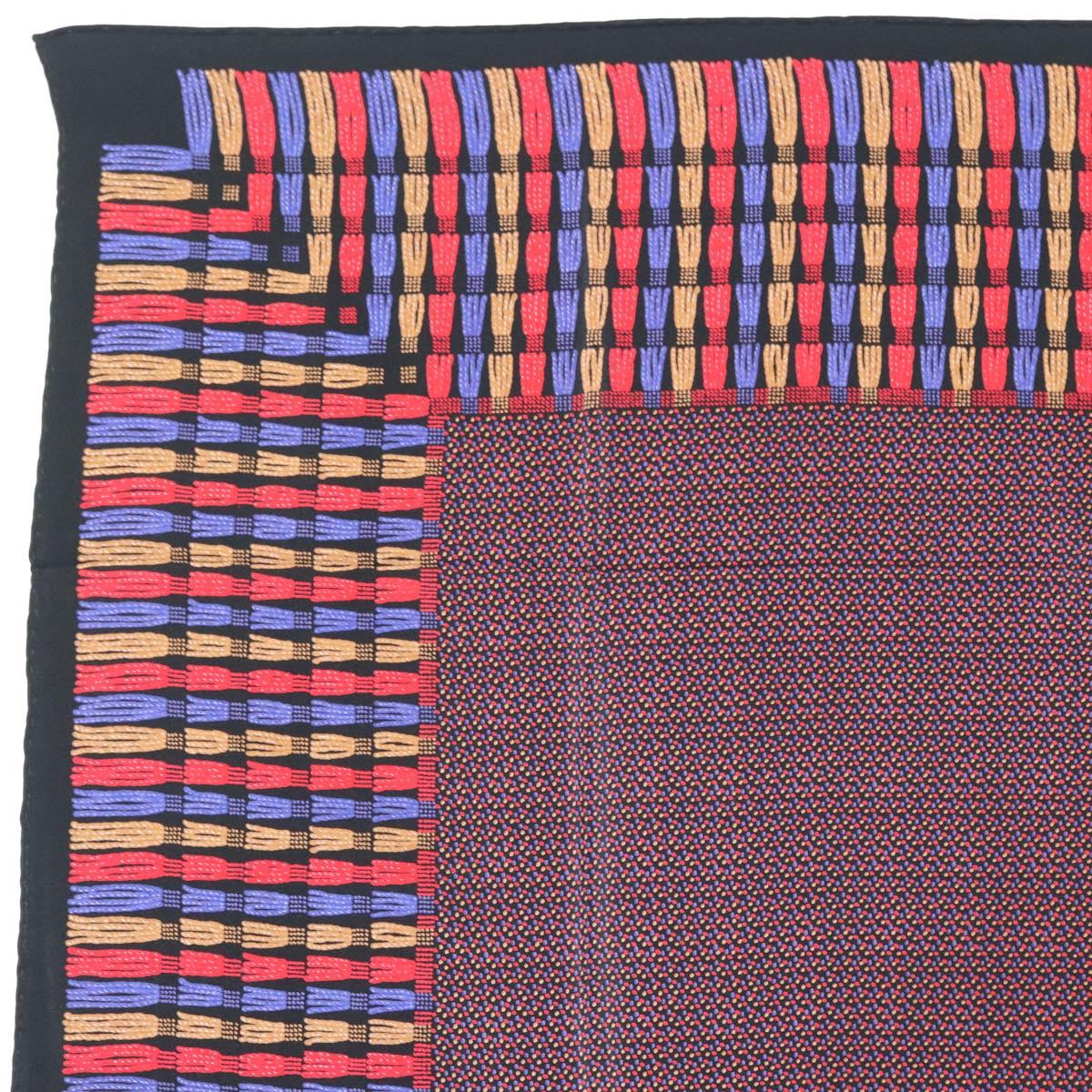 CHANEL Scarf Silk Purple CC Auth BA5570
