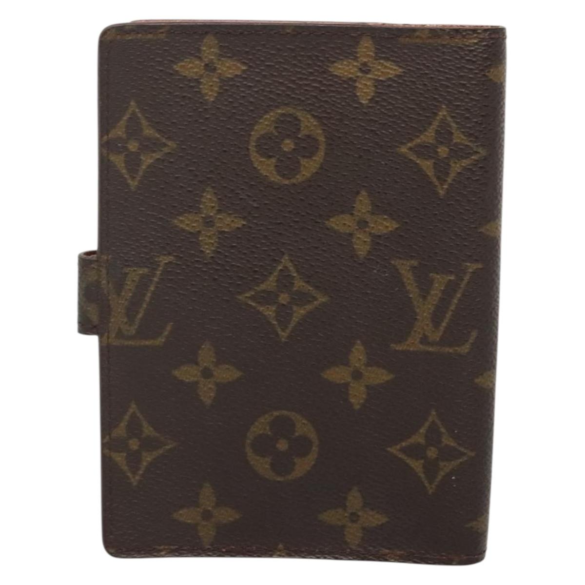 LOUIS VUITTON Monogram Agenda PM Day Planner Cover R20005 LV Auth BA5574