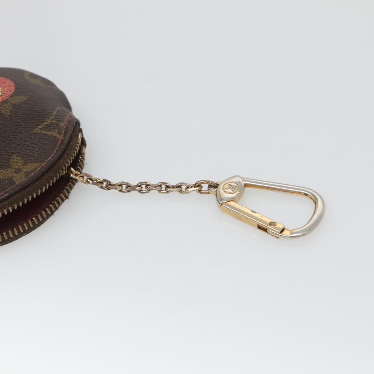 LOUIS VUITTON Monogram Cherry Porte Monnaie Ron Coin Purse M95043 Auth BA5581