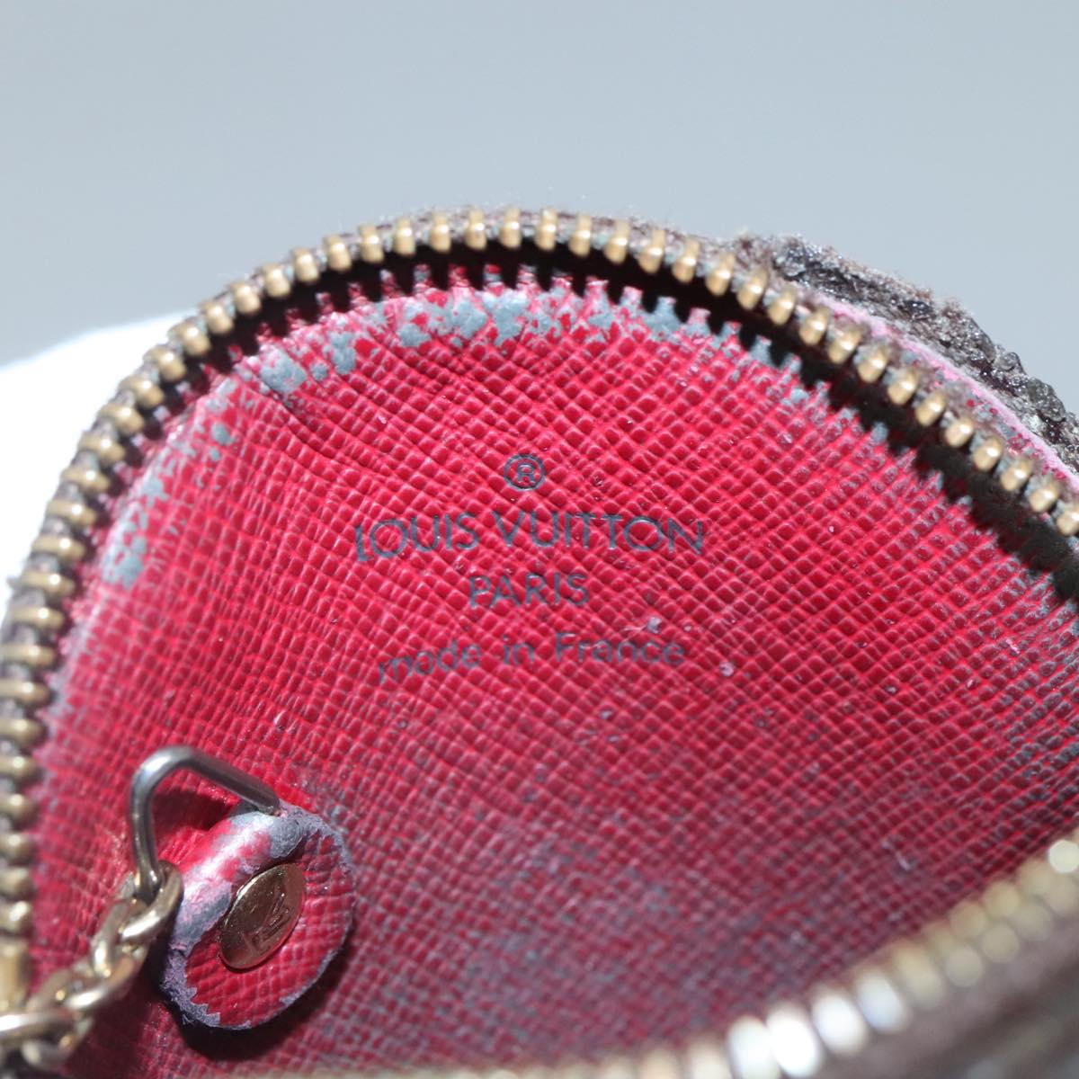 LOUIS VUITTON Monogram Cherry Porte Monnaie Ron Coin Purse M95043 Auth BA5581