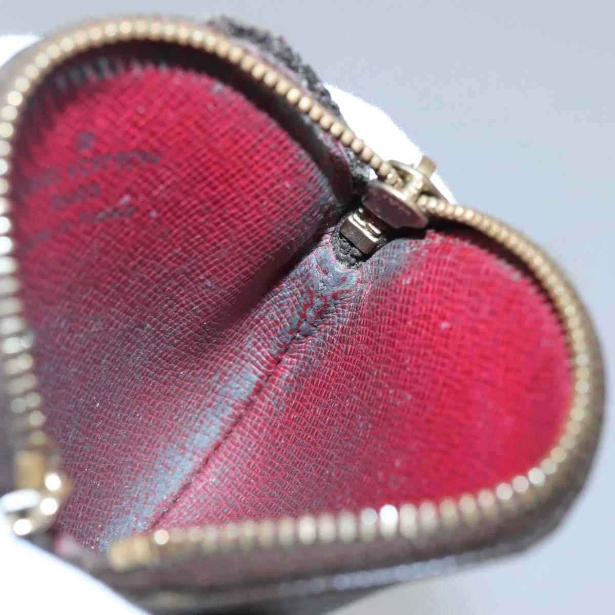 LOUIS VUITTON Monogram Cherry Porte Monnaie Ron Coin Purse M95043 Auth BA5581