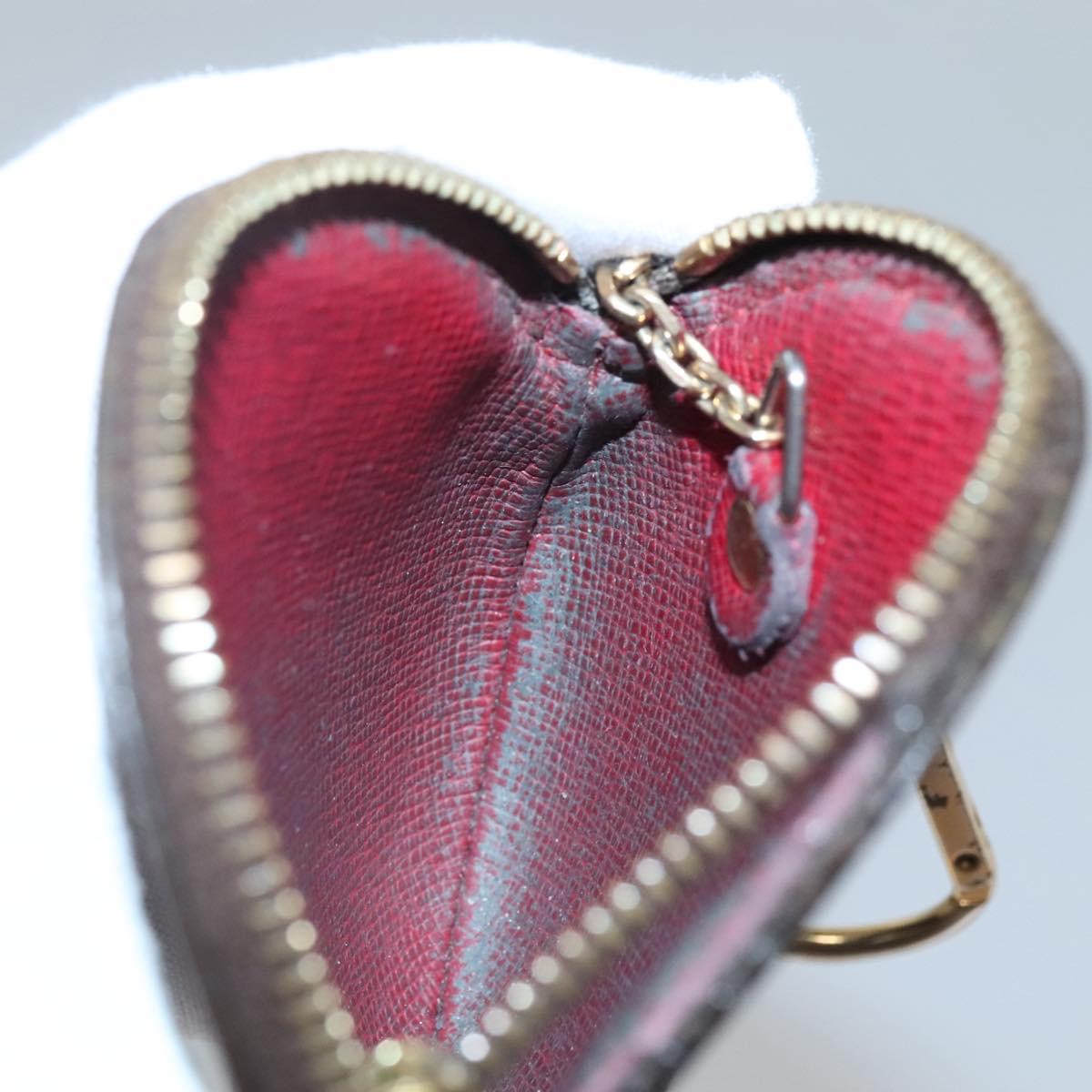 LOUIS VUITTON Monogram Cherry Porte Monnaie Ron Coin Purse M95043 Auth BA5581