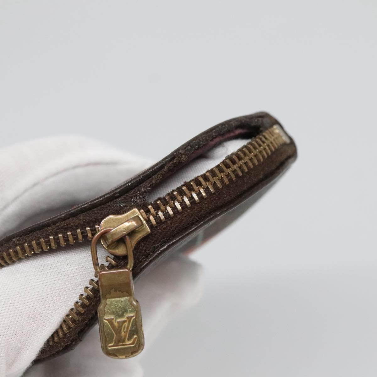 LOUIS VUITTON Monogram Cherry Porte Monnaie Ron Coin Purse M95043 Auth BA5581