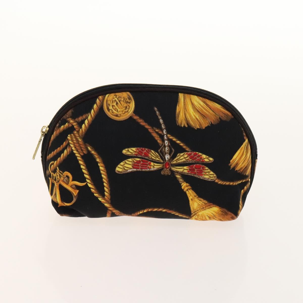 Christian Dior Saint Laurent Scarf Pouch Silk 2Set Multicolor Auth BA5586
