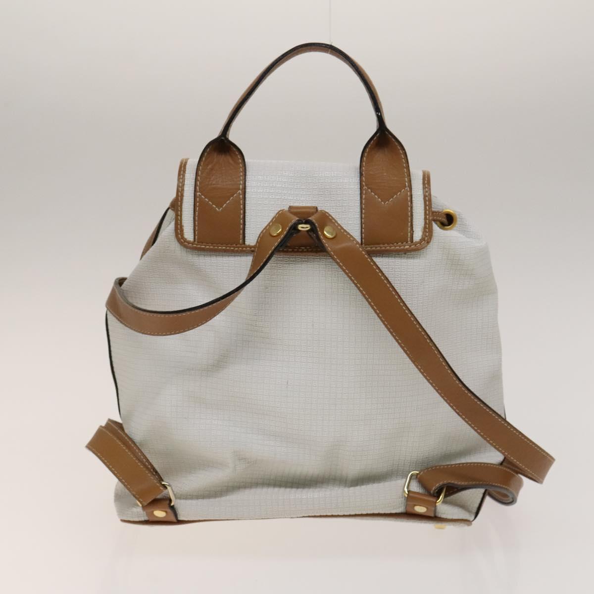 BALLY Ferragamo Shoulder Bag PVC Leather 2Set White Black Auth BA5590